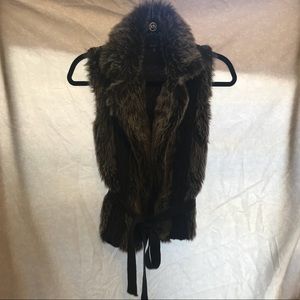 Fake fur vest